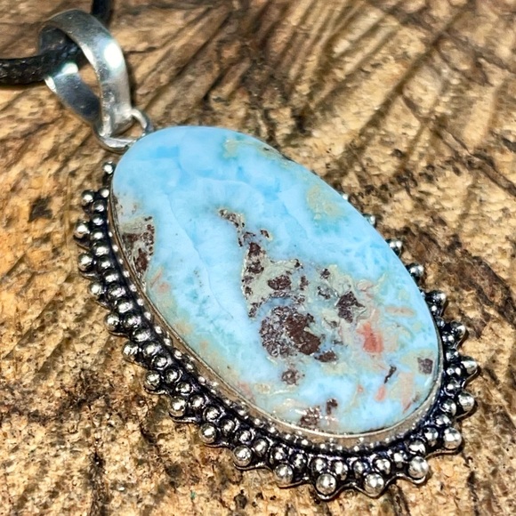 Caribbean Larimar Pendant 2” - Picture 9 of 11